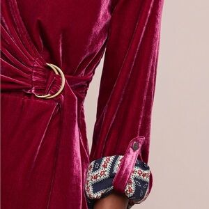 Maeve Velvet shirtdress